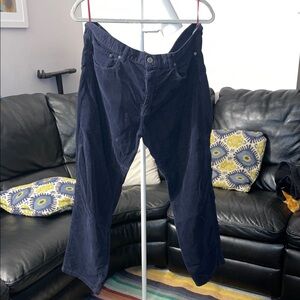 Massimo Alba Deep Blue Corduroy Pants